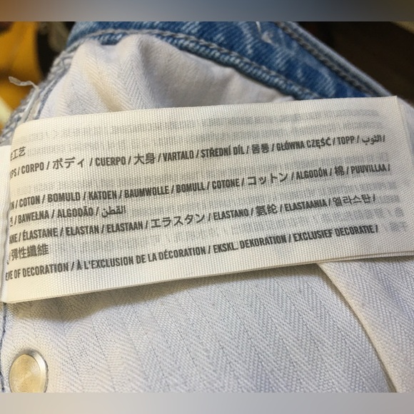 Abercrombie & Fitch High Rise Dad Jean Criss-Cross Crossover Waistband Size 26 - Picture 11 of 13